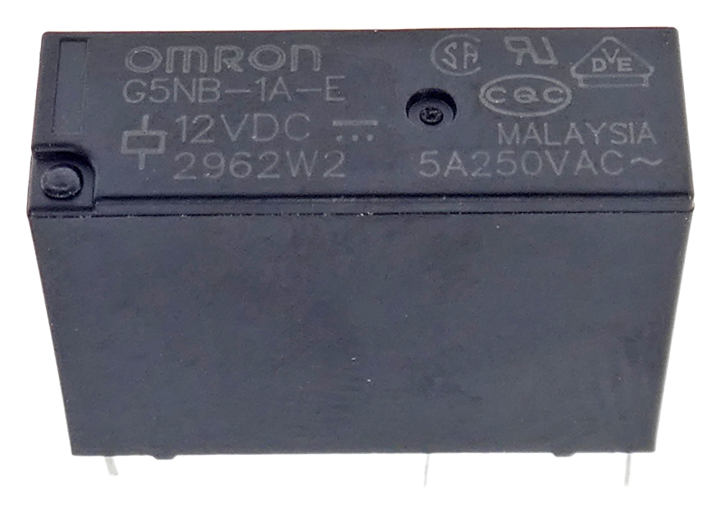 Relais OMRON G5NB-1A / G5NB-1A-E - 12V Ou 24V DC - 3A / 5A - Contact SPST-NO (Normalement Ouvert)