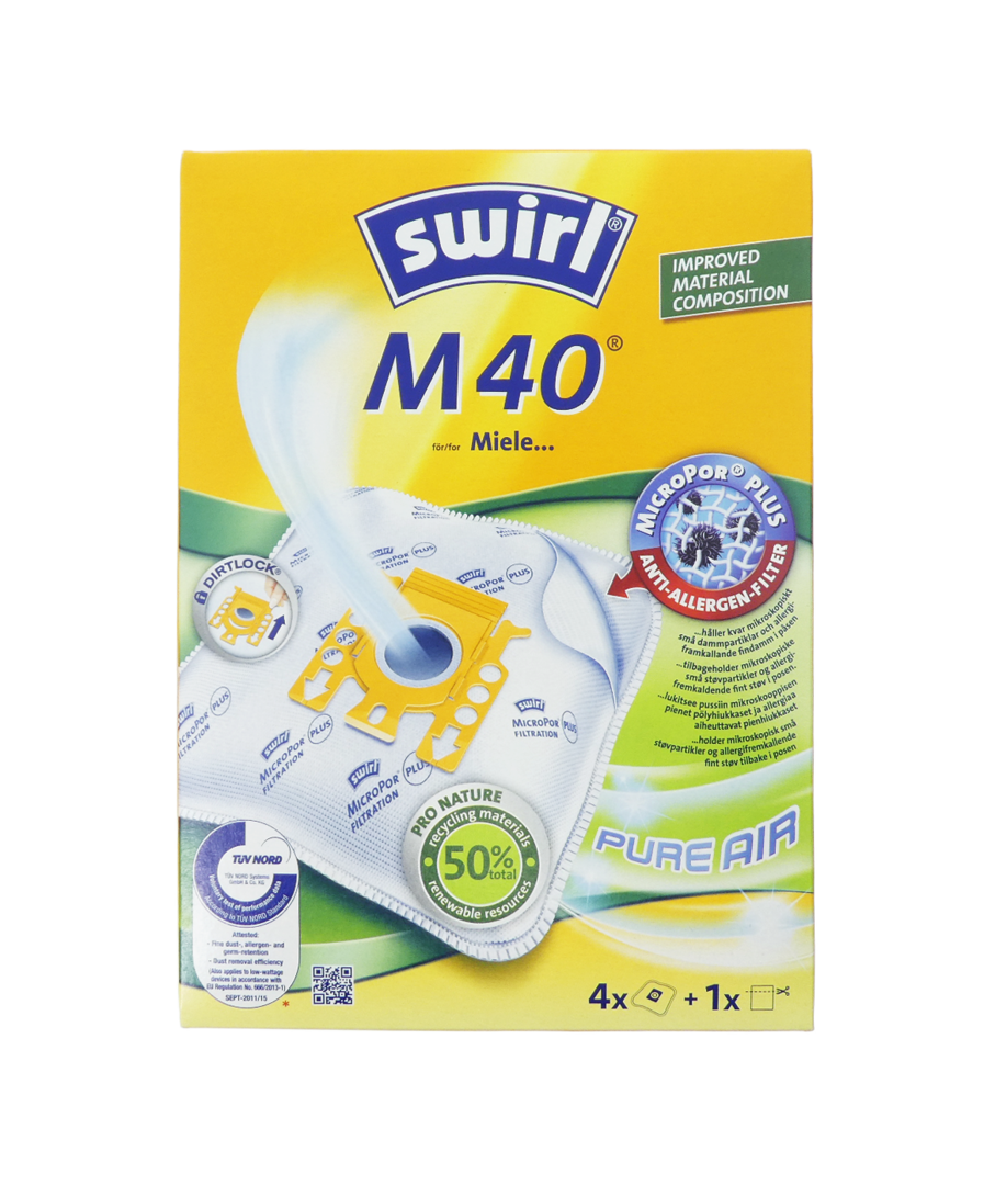 Swirl M40 dust bag (Miele GN) 6786231 - fhp.fi