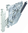 Electrolux oven door hinge, left 5612199025