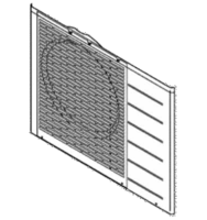 Panasonic heat pump outdoor unit front panel