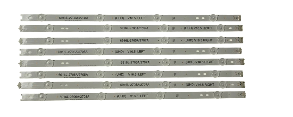 Television LED-taustavalot 49" (4+4 kpl)