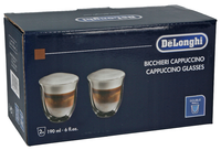 Delonghi cappuccino glasses 190ml