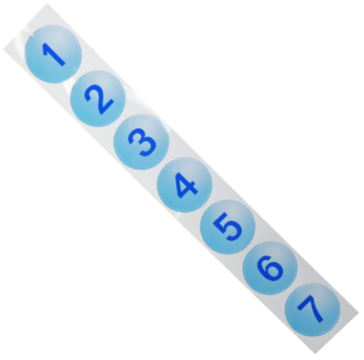 Festivo freezer flap number stickers 1-7