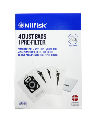 Nilfisk vacuum cleaner dust bag Elite (4 pcs)