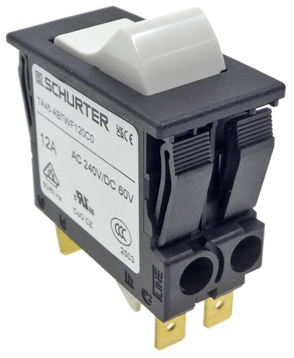 Disjoncteur SCHURTER TA45-ABTWF100C0 / E2FR - 1 Pièce, Neuf, Pour Installations électriques