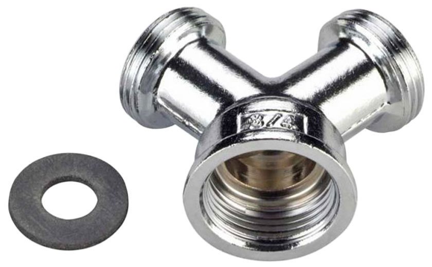 Y-connector for water inlet hoses 3/4