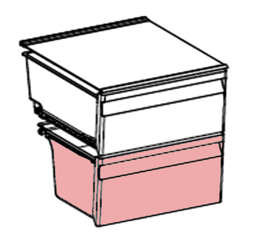 Hisense fridge lower vegetable drawer K1645657