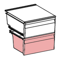 Hisense jääkaapin alempi vihanneslaatikko K1645657