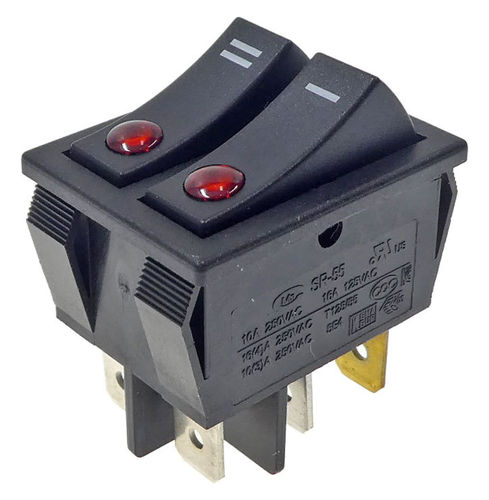 DeLonghi double switch 22x30mm 16A 250V