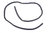 Bosch Siemens oven door gasket 00152260
