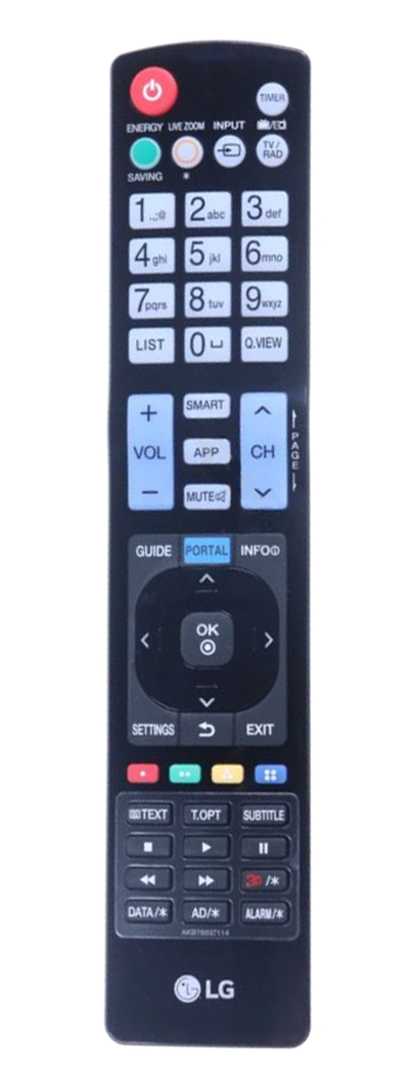 LG television remote control AKB76037114