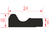 Dihr / Metos dishwasher door seal Q147203