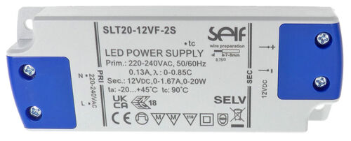 LED-muuntaja 12V DC 20W 1,67A