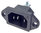 Power inlet IEC C14, screw connectors