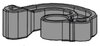 LG fridge door stopper MJB65170901