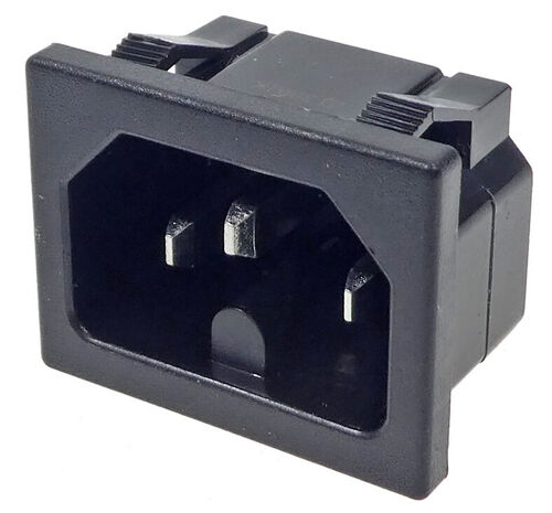 Power inlet IEC C16, 4,8mm connectors Power inlet IEC C16, 4,8mm connectors