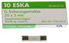 Keraaminen putkisulake 1A 20x5mm, 10kpl
