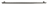 Festivo drawer handle M14, grey 580 mm