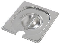 GN 1/6 steel lid with spoon slot