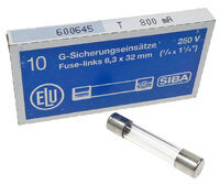 Lasiputkisulake 6,3x32mm T800mA 250V 10kpl