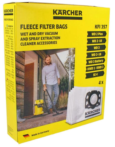 Kärcher dust bags 4pcs KFI357 2.863-314.0