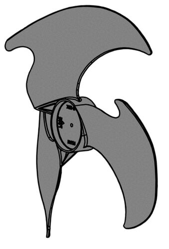 Toshiba outdoor unit fan blade 43T20331