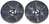 Tianmei cooker hood carbon filters 109mm 2pcs (U89260)