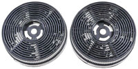 Tianmei cooker hood carbon filters 109mm 2pcs (U89260)