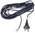 Imurin virtajohto 10m 2x0,75mm2 litteä 58914