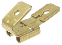Flat connector coupler 1 x female - 2 x male, 6,3mm brass MX-19043-0010