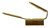 Lattaliitinjakaja 1 x naaras - 2 x uros, 6,3mm messinki MX-19043-0010