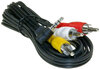 AV-kaapeli CVBS 3,5mm - 3x RCA 150cm 3311487